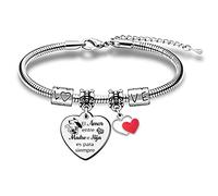 Mamá e Hija Brazaletes Muñeca ajustable Mujer Día Madres Regalo Cumpleaños Mamá Hija Amor para Siempre Joyería Recuerdo Graduación Acompañar Apreciar Acción Gracias Lazo Navidad Presenta Diseño Gato