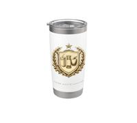 Mamá el director de bocadillos divertido clásico escudo familiar Vaso térmico de acero inoxidable de doble pared