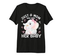 Mamá Elefante ama Solo a una Madre Que ama a su bebé Elefante Camiseta Premium