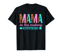 Mamá en la fabricación de FIV fuerte día de transferencia de FIV Leopard Mom Camiseta