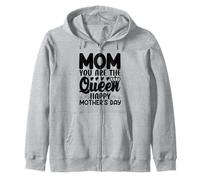 Mamá Eres la Reina Día de la Madre Mamá Mamá Madre Cita Sudadera con Capucha