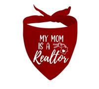 Mamá Es Agente Inmobiliaria. Pañuelos para Perros Duradero Bufanda De Mascota Baberos Triangulares Lavable Pañuelo Triangular para Mascotas For Gatos Perros Grandes Medianos Pequeños