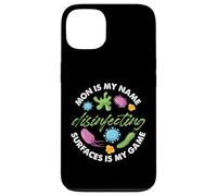 Mamá es mi nombre Desinfectar superficies es mi juego Carcasa para iPhone 13