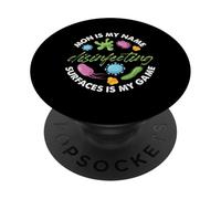 Mamá es mi nombre Desinfectar superficies es mi juego PopSockets PopGrip Adhesivo