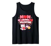 Mamá es mi San Valentín Linda Familia Amor Cita Camiseta sin Mangas