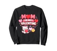 Mamá es mi San Valentín Linda Familia Amor Cita Sudadera