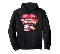 Mamá es mi San Valentín Linda Familia Amor Cita Sudadera con Capucha