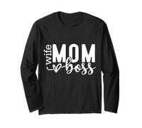 Mamá Esposa Jefa Día de la Madre Manga Larga