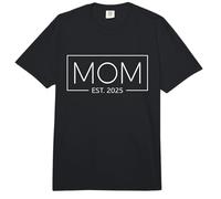 Mamá EST. 2025 Esperar bebé 2025 Madre 2025 Nueva mamá 2025 Comfort Colors Adult Heavyweight T-Shirt
