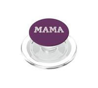 Mama Floral Patchwork Style Lettering Cute Vintage Mom PopSockets PopGrip para MagSafe