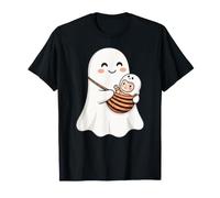 Mama Ghost and Baby Ghost Cute Halloween Mom Boo Cute Family Camiseta