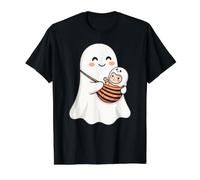 Mama Ghost and Baby Ghost Cute Halloween Mom Boo Cute Family Camiseta gráfica económica, Hombre, Negro, XL