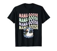 Mama Goose Colores Pastel Con Flores Camiseta