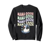 Mama Goose Colores Pastel Con Flores Sudadera