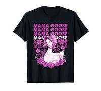 Mama Goose, estilo retro, floral y vintage Camiseta