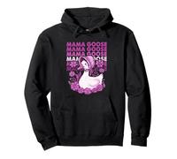 Mama Goose, estilo retro, floral y vintage Sudadera con Capucha