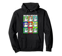 Mama Goose Vibrante Estilo Pop Art Sudadera con Capucha