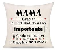 Mamá Gracias por ser Una Pieza Tan Importante Funda de Cojín Regalo Día del Madre para Mujer Mejor Madre Madrina del Hijo Hija Gracias Funda de Almohada Regalo Mamá Cumpleaños Navidad (mamá-b)