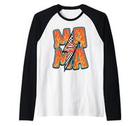 Mama Graffiti Art Colorful Urban Lettering Mother's Day t Camiseta Manga Raglan