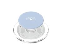 Mama Heart Line Drawing Minimalista - Azul PopSockets PopGrip para MagSafe