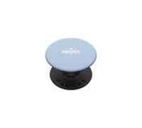 Mama Hearts Cute Typography Love Motherhood - Azul PopSockets PopGrip Adhesivo