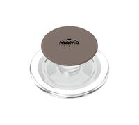 Mama Hearts Cute Typography Love Motherhood - Taupe PopSockets PopGrip para MagSafe