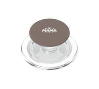 Mama Hearts Cute Typography Love Motherhood - Taupe PopSockets PopGrip para MagSafe