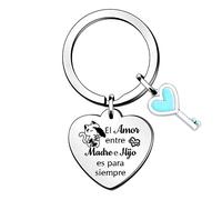 Mamá Hijo Llaveros Mami Día Madres Regalo Cumpleaños Mamá Hijo Amor para Siempre Recordatorio Mamá Recuerdo Acompañar Apreciar Acción Gracias Mujeres Navidad Corazón Rojo Etiqueta Mujeres Diseño Gato