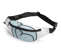 Mama Hippo and Baby Little Cute Mermaid Fanny Pack, riñonera Deportiva para niños Adultos para Hombres y Mujeres