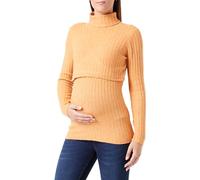 MAMA.LICIOUS Mlsuniva June L/S Knit Top Jersey de Punto, Ocre Dorado/Detalle: Mezcla, S para Mujer