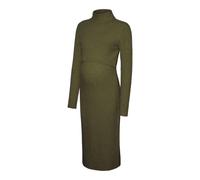 MAMA.LICIOUS MLSUNIVA June L/S Vestido de Punto Midi 2F, Moss de Invierno/Detalle: Mezcla, M