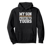 Mama Liniero Protectora del Qb Humor Football Sudadera con Capucha