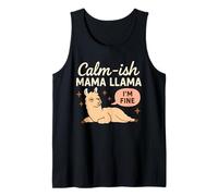 Mamá Llama Divertido Mamá Crianza Humor Llama Gráfico Mamá Vida Camiseta sin Mangas
