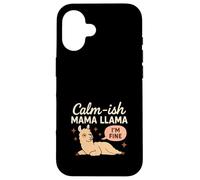 Mamá Llama Divertido Mamá Crianza Humor Llama Gráfico Mamá Vida Carcasa para iPhone 16