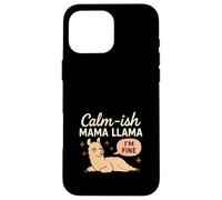 Mamá Llama Divertido Mamá Crianza Humor Llama Gráfico Mamá Vida Carcasa para iPhone 16 Pro Max