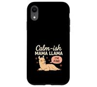 Mamá Llama Divertido Mamá Crianza Humor Llama Gráfico Mamá Vida Carcasa para iPhone XR