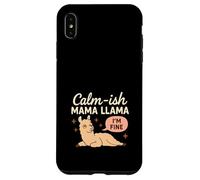 Mamá Llama Divertido Mamá Crianza Humor Llama Gráfico Mamá Vida Carcasa para iPhone XS Max