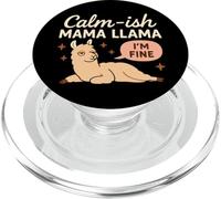 Mamá Llama Divertido Mamá Crianza Humor Llama Gráfico Mamá Vida PopSockets PopGrip para MagSafe