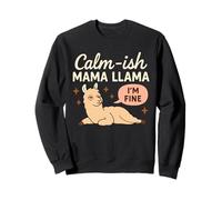 Mamá Llama Divertido Mamá Crianza Humor Llama Gráfico Mamá Vida Sudadera