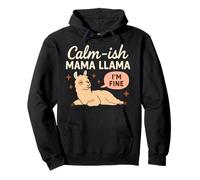 Mamá Llama Divertido Mamá Crianza Humor Llama Gráfico Mamá Vida Sudadera con Capucha
