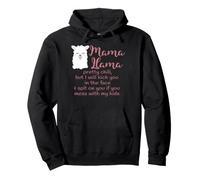Mamá Llama Mamá Vida No te metas con mis Hijos Sudadera con Capucha