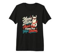 Mamá Llama No Hay Tiempo para el Drama Broma Llama Humor Camiseta Premium