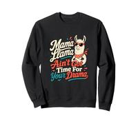 Mamá Llama No Hay Tiempo para el Drama Broma Llama Humor Sudadera