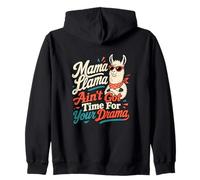 Mamá Llama No Hay Tiempo para el Drama Broma Llama Humor Sudadera con Capucha