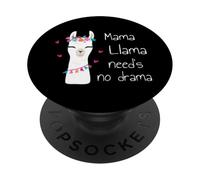 Mamá Llama no Necesita Drama - Mamá Divertida y Linda PopSockets PopGrip Adhesivo