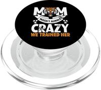 Mamá Loco Entrenamos A Sus Hijos Idea del Día De La Madre PopSockets PopGrip para MagSafe