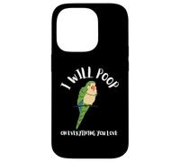 Mamá Loro cuáquero Azul Carcasa para iPhone 14 Pro