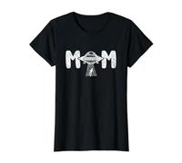 Mamá Madre Extraterrestre abducción Espacial Nave nodriza Camiseta gráfica económica, Mujer, Negro, S