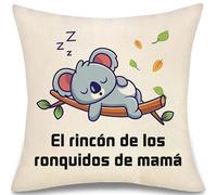 Mamá Madre Regalo para Mujer el Rincón de los Ronquidos de Mamá Funda de Cojín de Hija Hijo Originales Ideas Regalos Cumpleaños Navidad Día del Madre (mamá-2)