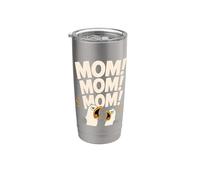 Mamá Mamá Mamá Mira Gracioso Gaviota Madre Pájaro Vaso térmico de acero inoxidable de doble pared